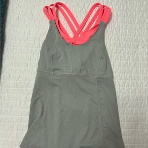 Orange and grey lululemon tank size 4